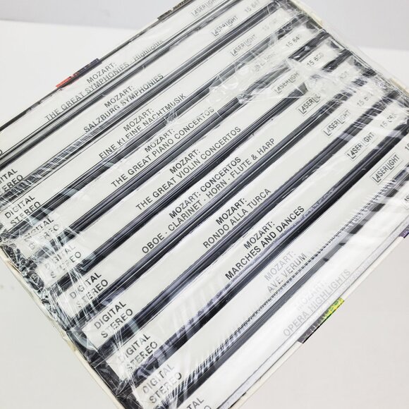 Mozart Highlights 10 CD Box Set Classical Music LaserLight 1990 Sealed - Picture 4 of 8